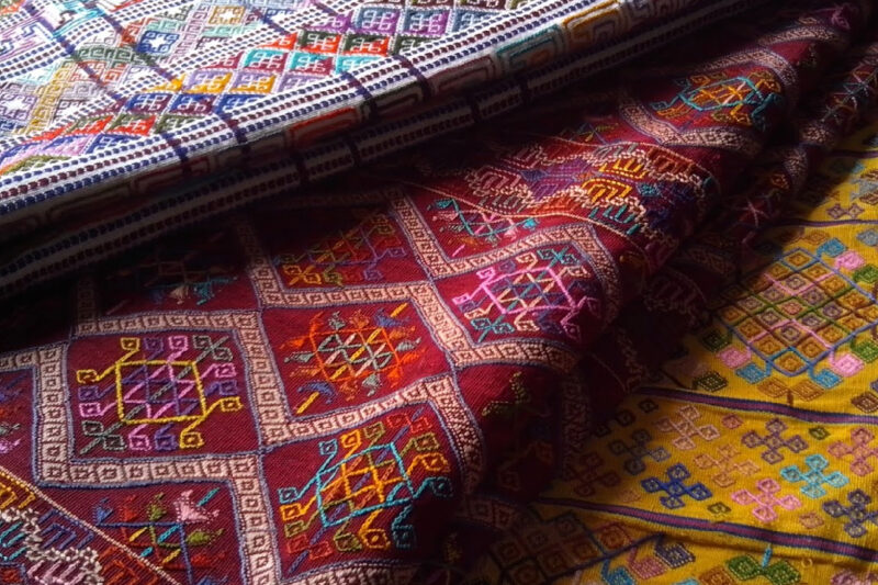 Kishuthara (handwoven fabrics with intricate designs)